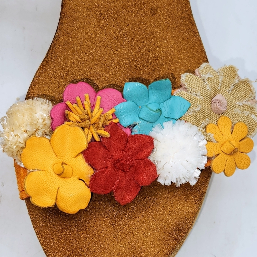 Floral Multi-Color Wedge Sandals - Women - Picture 8 of 16